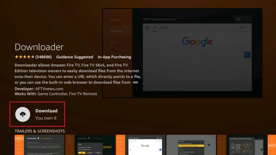 Downloader app for Apollo Group TV install